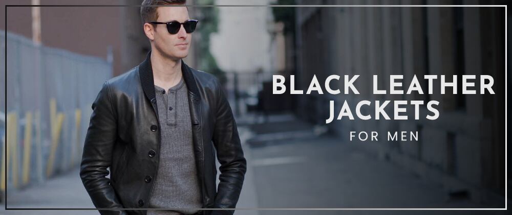 black leather jackets for men