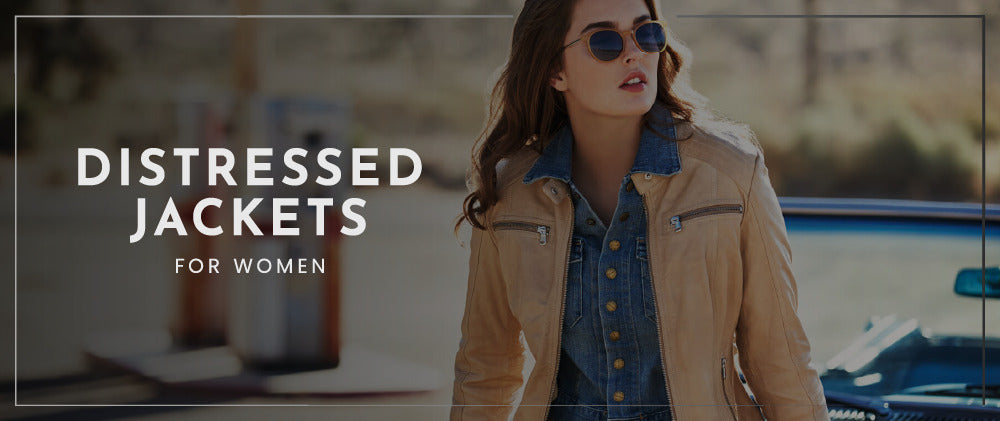 Distressed jacket For Women