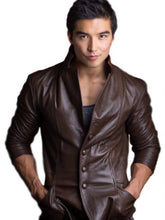 Ludi Lin Brown Leather Coat