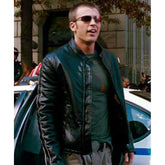 Chris Evans Fantastic Four Black Leather Jacket