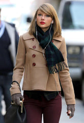 Taylor Swift Beige Wool Coat