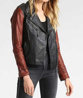 WOMAN SLIM FIT BIKER JACKET