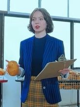 A Minecraft Movie Emma Myers Blue Blazer