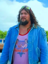 A Minecraft Movie Jason Momoa Blue Fringe Jacket