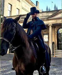 Bridgerton S02 Simon Basset Blue Duster Coat