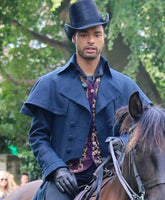 Bridgerton Simon Basset Blue Duster Coat