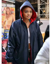 Celeste O’Connor Madame Web 2024 Blue Coat