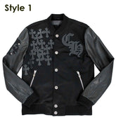Chrome Hearts Letterman Bomber Jacket Style 1