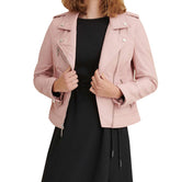 Claire Asymmetrical Leather Jacket