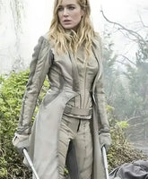 Legends of Tomorrow Caity Lotz White Canary Leather Coat