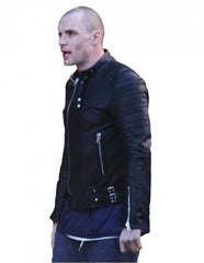 Deadpool Ed Skrein Biker Leather Jacket