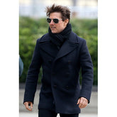 Ethan Hunt Mission Impossible 6 Tom Cruise Navy Blue Wool Coat