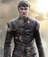 Genuine leather medieval vest