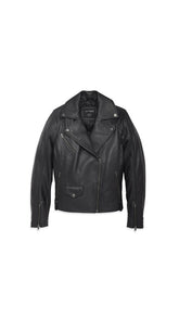 Harley Davidson Women's Motorcycle Black Leather Jacket