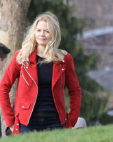 Once Upon A Time Jennifer Morrison Biker Jacket