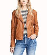 Jes Macallan Legends of Tomorrow Season 04 Ava Sharpe Brown Leather Jacket