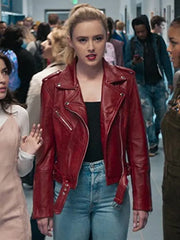 Kathryn Newton Freaky Millie Red Leather Jacket