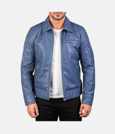 Men's Shirt Style Leather Jacket