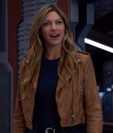 Legends of Tomorrow Season 04 Ava Sharpe Brown Leather Jacket