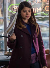 Melonie Diaz Wool Trench Coat