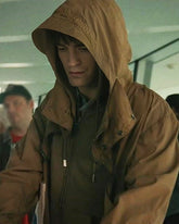 Mickey 17 Robert Pattinson Brown Hooded Jacket