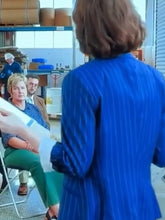 Minecraft Movie Emma Myers Blue Blazer