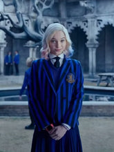 Netflix Series Wednesday Enid Sinclair Outfits Blue Blazer