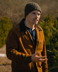 Ian Harding Our Little Secret 2024 Brown Leather Jacket