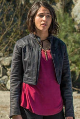 Power Rangers Naomi Scott Cropped Black Jacket