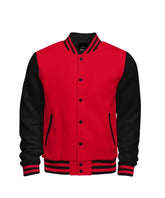 Red and Black Varsity Bomber Jacket