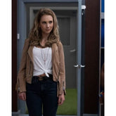 Ted Lasso Keeley Jones Juno Temple Brown Leather Jacket