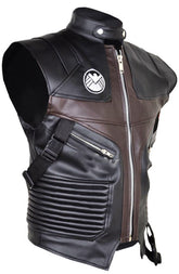 The Avengers Jeremy Renner Hawkeye Leather Vest