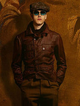 The King's Man Harris Dickinson Leather Jacket