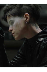 The Girl In The Spider Web Lisbeth Salander Leather Hooded Jacket
