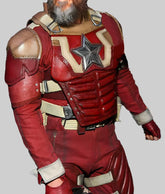 Red Leather Superhero Jacket