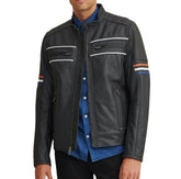 Tony Moto With Multi Color Arm Stripe