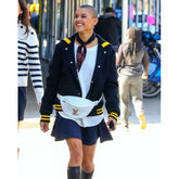 Gossip Girl Jordan Alexander Blue Bomber Jacket