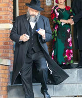 Vincent D'Onofrio Caught Stealing 2025 Shmully Black Wool Coat