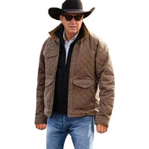 Yellowstone Season 4 Kevin Costner John Dutton Quilted Jacket