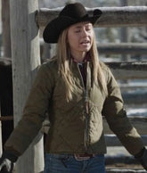 Amber Marshall Heartland Green Quilted Jacket