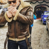 Arnold Schwarzenegger B6 Shearling Brown Jacket