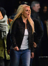 BRITNEY SPEARS LEATHER SHIRT