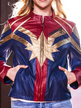 Captain Marvel Carol Danvers Leather Jacket