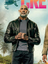 Dave Bautista The Wrecking Crew 2026 Black Leather Jacket