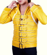 Concert Freddie Mercury Yellow Leather Jacket
