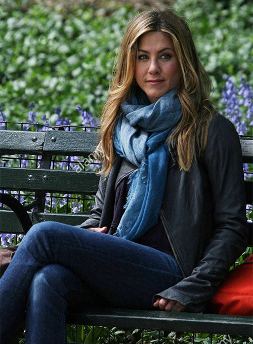 JENNIFER ANISTON BLACK LEATHER JACKET - Main Image