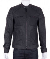 Arrow Adrian Chase Padded Black Leather Jacket