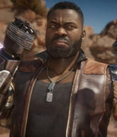 Mortal Kombat 11 Jax Brown Leather Vest