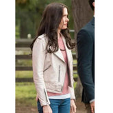 Elizabeth Tulloch Ivory Leather Jacket