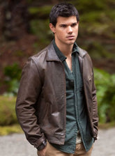 TAYLOR LAUTNER THE TWILIGHT SAGA LEATHER JACKET